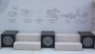 Union County Veterans Monument United States Wars image. Click for full size.