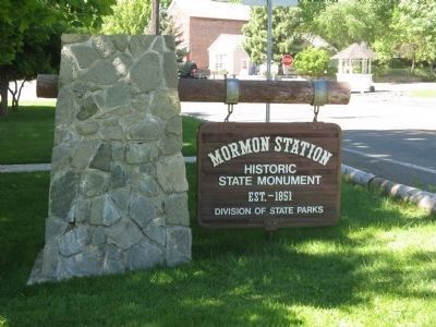 Mormon Station State Park Sign image. Click for full size.