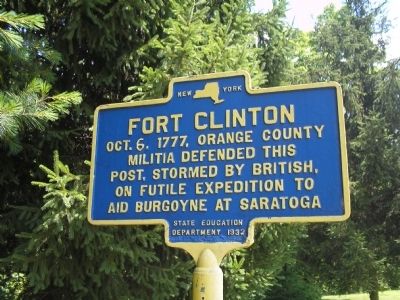 Fort Clinton Marker image. Click for full size.