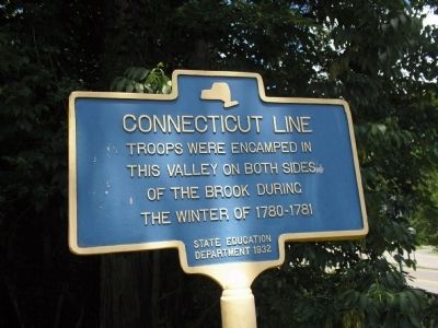 Connecticut Line Marker image. Click for full size.