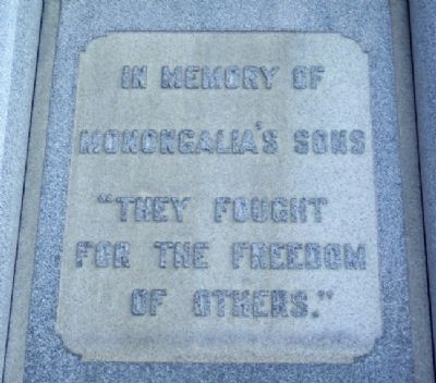 Monongalia County War Memorial Southwest Facade image. Click for full size.