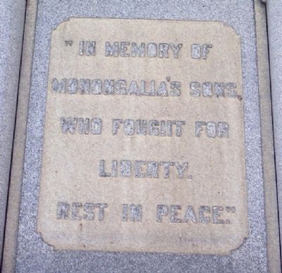 Monongalia County War Memorial Northeast Facade image. Click for full size.