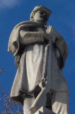 Monongalia County War Memorial Statue image. Click for full size.