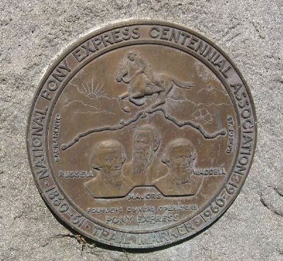Pony Express Centennial Marker image. Click for full size.