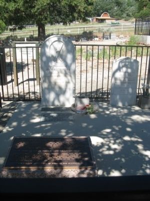 John A. “Snowshoe” Thompson Gravesite and Headstone at the Genoa Cemetery image. Click for full size.