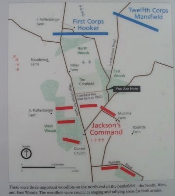 Map of the North End of the Battlefield. Click for full size. Map of the North End of the Battlefield image. Click for full size.