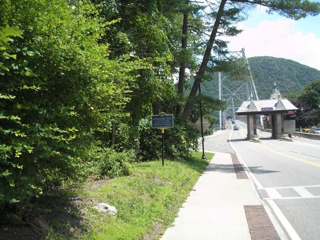 Marker at the Bear Mountain Bridge. Click for full size. Marker at the Bear Mountain Bridge image. Click for full size.