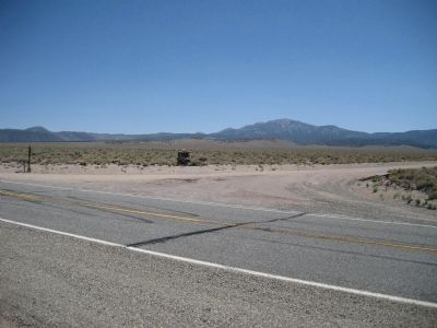 Aurora and Owens River Wagon Road Marker. Click for full size. Aurora and Owens River Wagon Road Marker image. Click for full size.