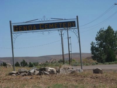 Sign at Entrance to Cemetery. Click for full size. Sign at Entrance to Cemetery image. Click for full size.