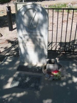 "Snowshoe" Thompson Headstone. Click for full size. "Snowshoe" Thompson Headstone image. Click for full size.