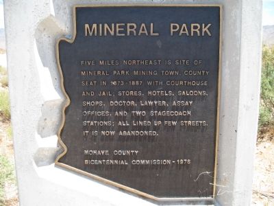 Mineral Park Marker image. Click for full size.