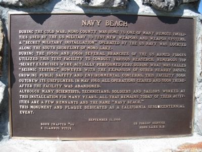 Navy Beach Marker image. Click for full size.