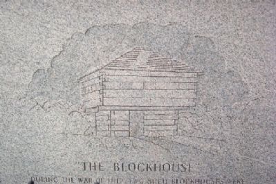 Richland County Soldiers' Monument Blockhouse Engraving image. Click for full size.