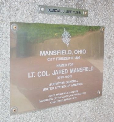 Lt. Col. Jared Mansfield Marker image. Click for full size.