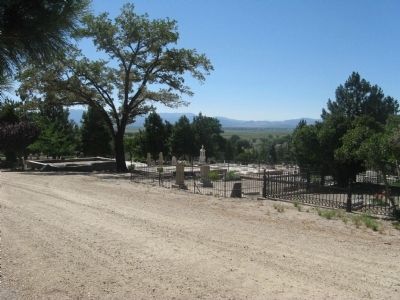 View of Genoa Cemetery and the Carson Valley From Gravesite image. Click for full size.
