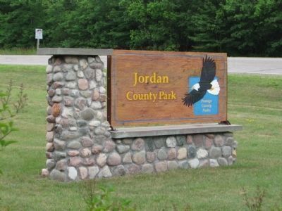 Nearby Jordan County Park Sign image. Click for full size.