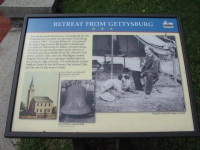Retreat from Gettysburg Marker. Click for full size. Retreat from Gettysburg Marker image. Click for full size.