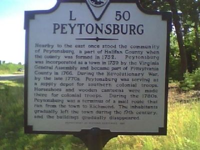 Peytonsburg Marker. Click for full size. Peytonsburg Marker image. Click for full size.