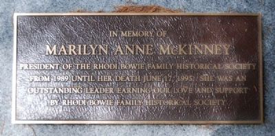 Marilyn Anne McKinney Marker image. Click for full size.