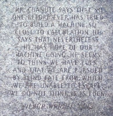 Wilbur Wright 1903 Paver image. Click for full size.
