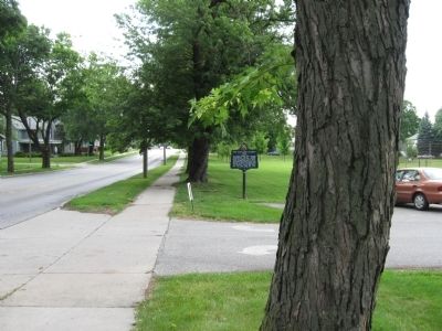 Fort Wayne ~ Fort Dearborn Trail Marker. Click for full size. Fort Wayne ~ Fort Dearborn Trail Marker image. Click for full size.