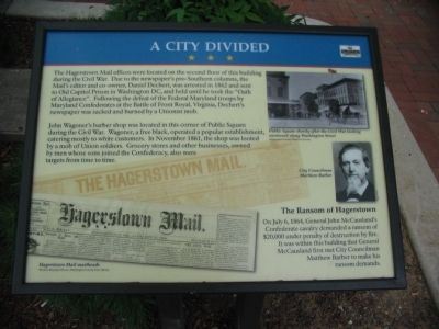 A City Divided Marker image. Click for full size.
