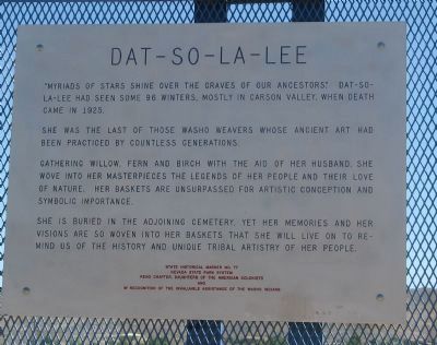 Dat-So-La-Lee Marker image. Click for full size.