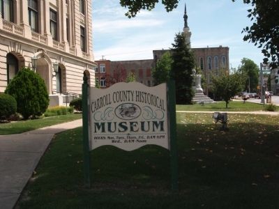 Carroll County Museum in Courthouse - Sign. Click for full size. Carroll County Museum in Courthouse - Sign image. Click for full size.
