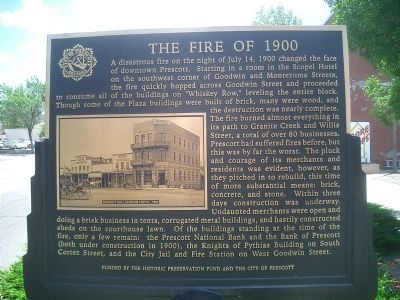 The Fire of 1900 Marker image. Click for full size.