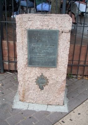 Original Site of Harris House Marker. Click for full size. Original Site of Harris House Marker image. Click for full size.