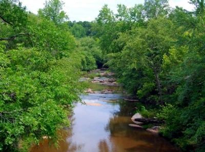 Little River from the Highway 184 Bridge -<br>Exact Location of Mill is Unknown. Click for full size. Little River from the Highway 184 Bridge -<br>Exact Location of Mill is Unknown image. Click for full size.