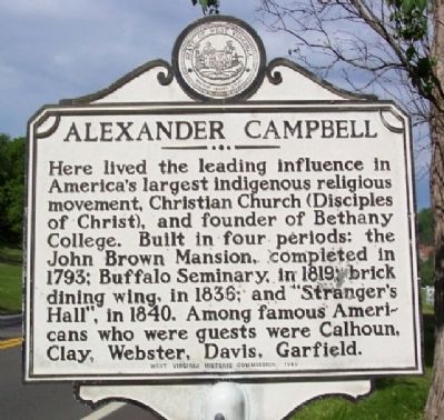 Alexander Campbell Marker. Click for full size. Alexander Campbell Marker image. Click for full size.