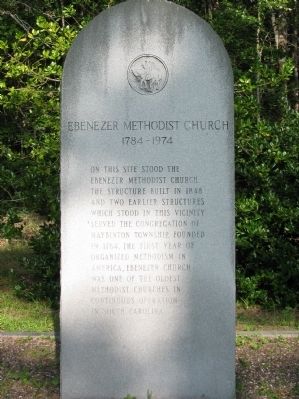 Ebenezer Methodist Church Marker image. Click for full size.