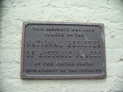 National Register of Historic Places Plaque image. Click for full size.