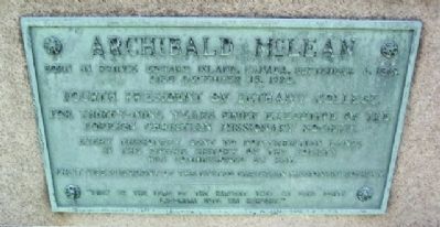 Archibald McLean Marker. Click for full size. Archibald McLean Marker image. Click for full size.