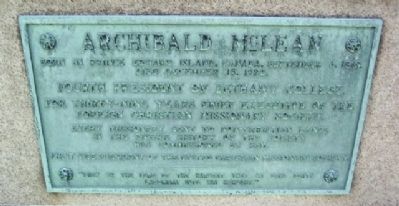 Archibald McLean Marker image. Click for full size.