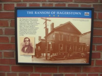 The Ransom of Hagerstown Marker. Click for full size. The Ransom of Hagerstown Marker image. Click for full size.