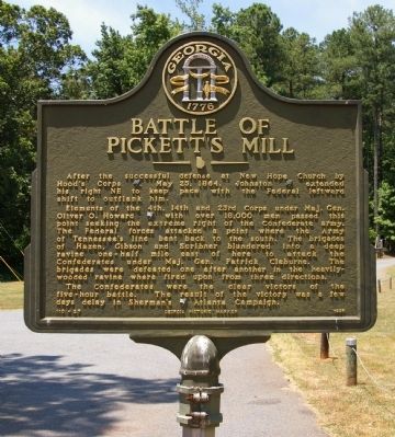 Battle of Picketts Mill Marker image. Click for full size.