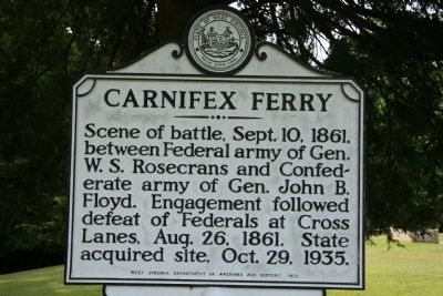 Carnifex Ferry Marker image. Click for full size.