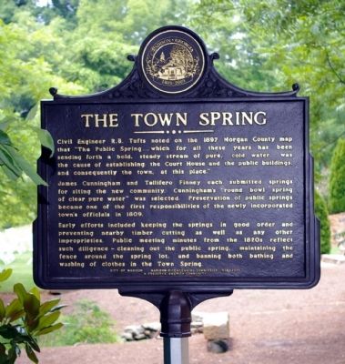 The Town Spring Marker. Click for full size. The Town Spring Marker image. Click for full size.