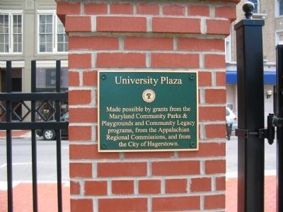 University Plaza Plaque. Click for full size. University Plaza Plaque image. Click for full size.