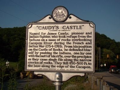 “Caudys Castle” Marker image. Click for full size.