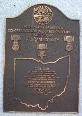 Congressional Medal of Honor Recipients Marker. Click for full size. Congressional Medal of Honor Recipients Marker image. Click for full size.