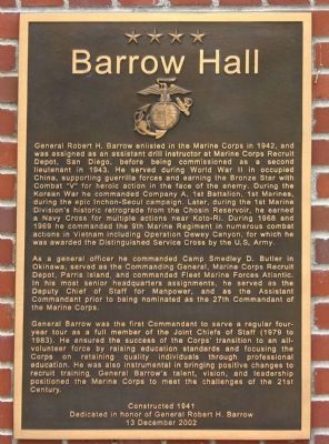 Barrow Hall Marker image. Click for full size.