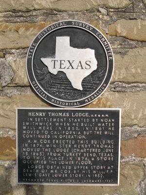 Henry Thomas Lodge, A.F. & A.M. Marker image. Click for full size.