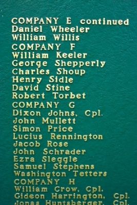 The Sultana Disaster 102nd Ohio Infantry Roll of Honor. Click for full size. The Sultana Disaster 102nd Ohio Infantry Roll of Honor image. Click for full size.
