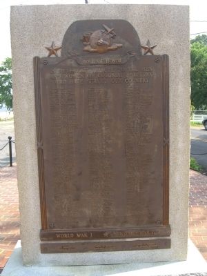 Colonial Beach Roll of Honor Marker image. Click for full size.