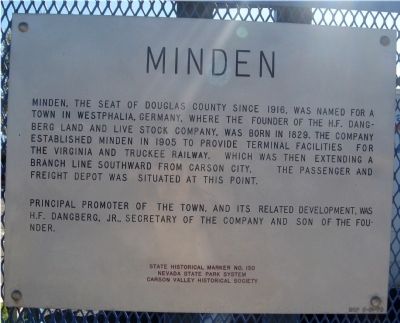 Minden Marker. Click for full size. Minden Marker image. Click for full size.