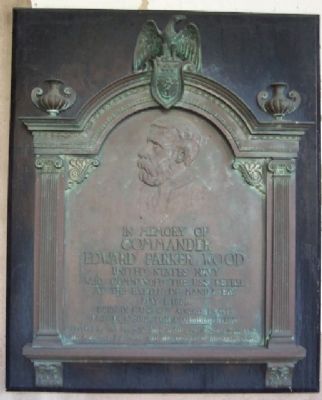 Commander Edward Parker Wood Marker. Click for full size. Commander Edward Parker Wood Marker image. Click for full size.
