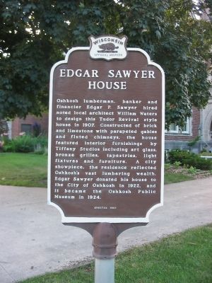 Edgar Sawyer House Marker image. Click for full size.